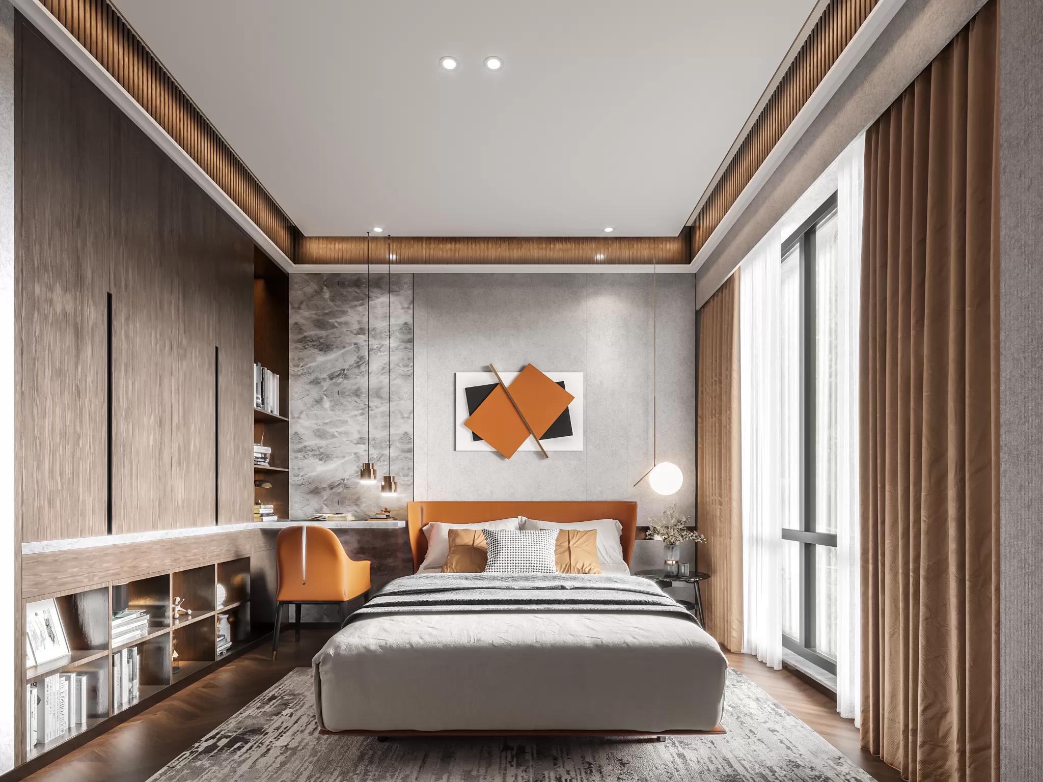 Corona Render Scene – Bedroom 3D Models – 0093