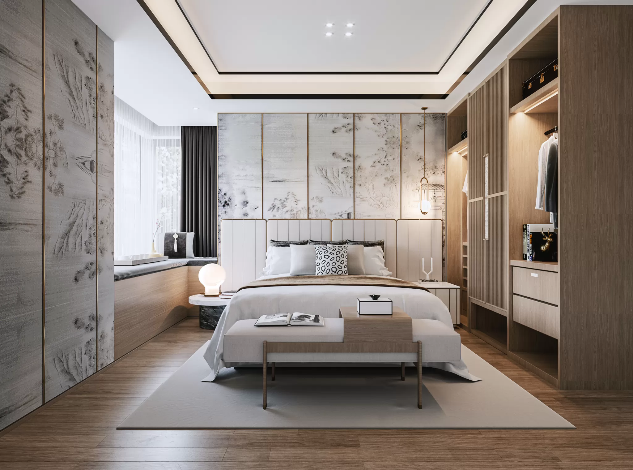 Corona Render Scene – Bedroom 3D Models – 0099