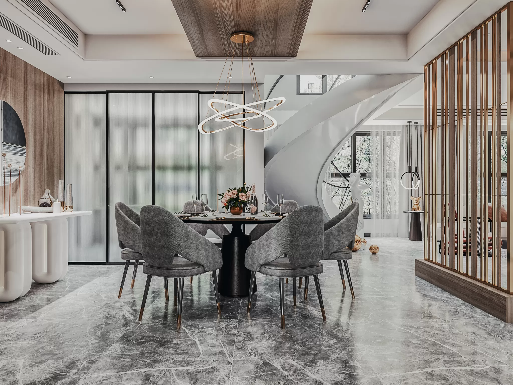 Corona Render Scene – Restaurant 3D Models – 0004