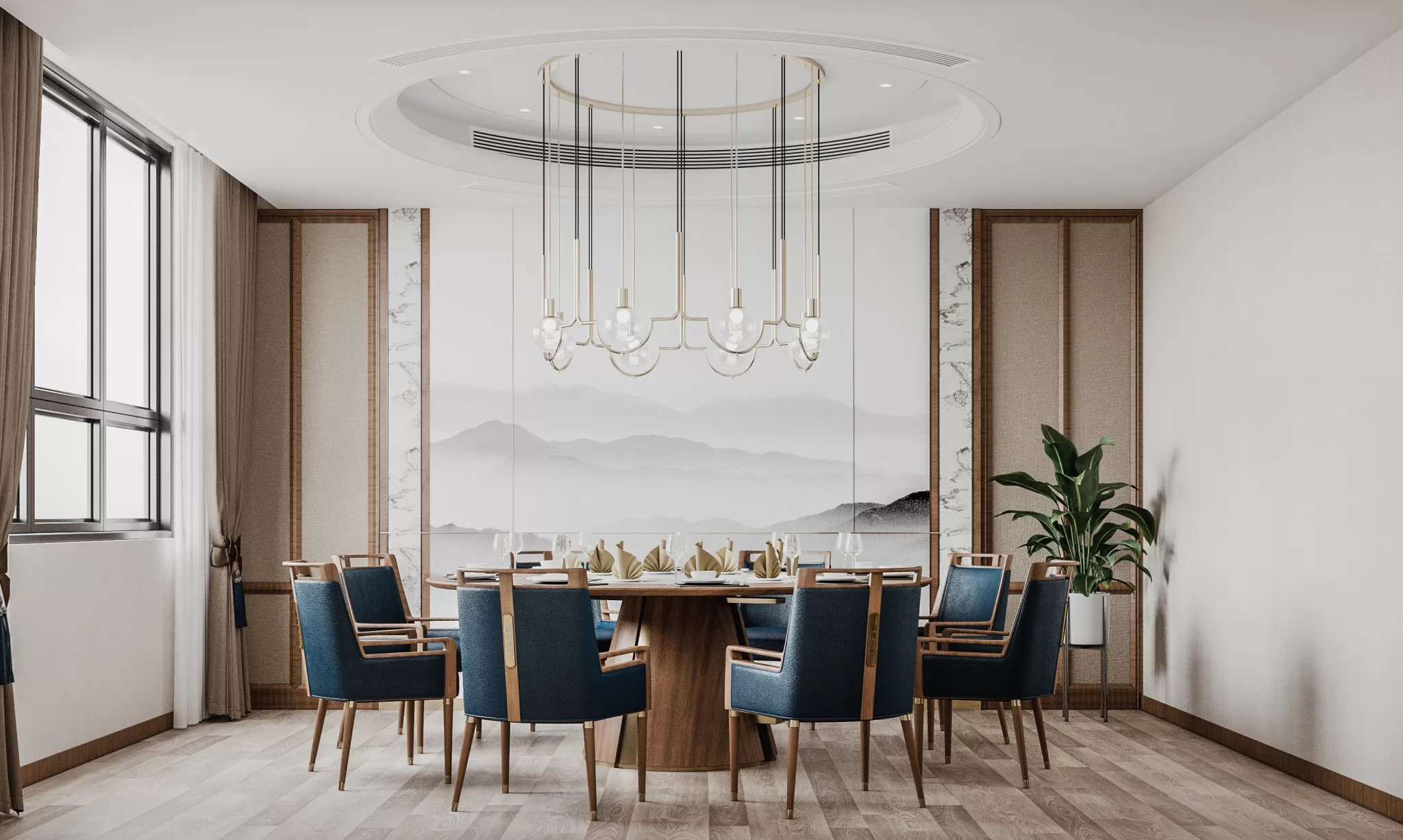 Corona Render Scene – Restaurant 3D Models – 0007