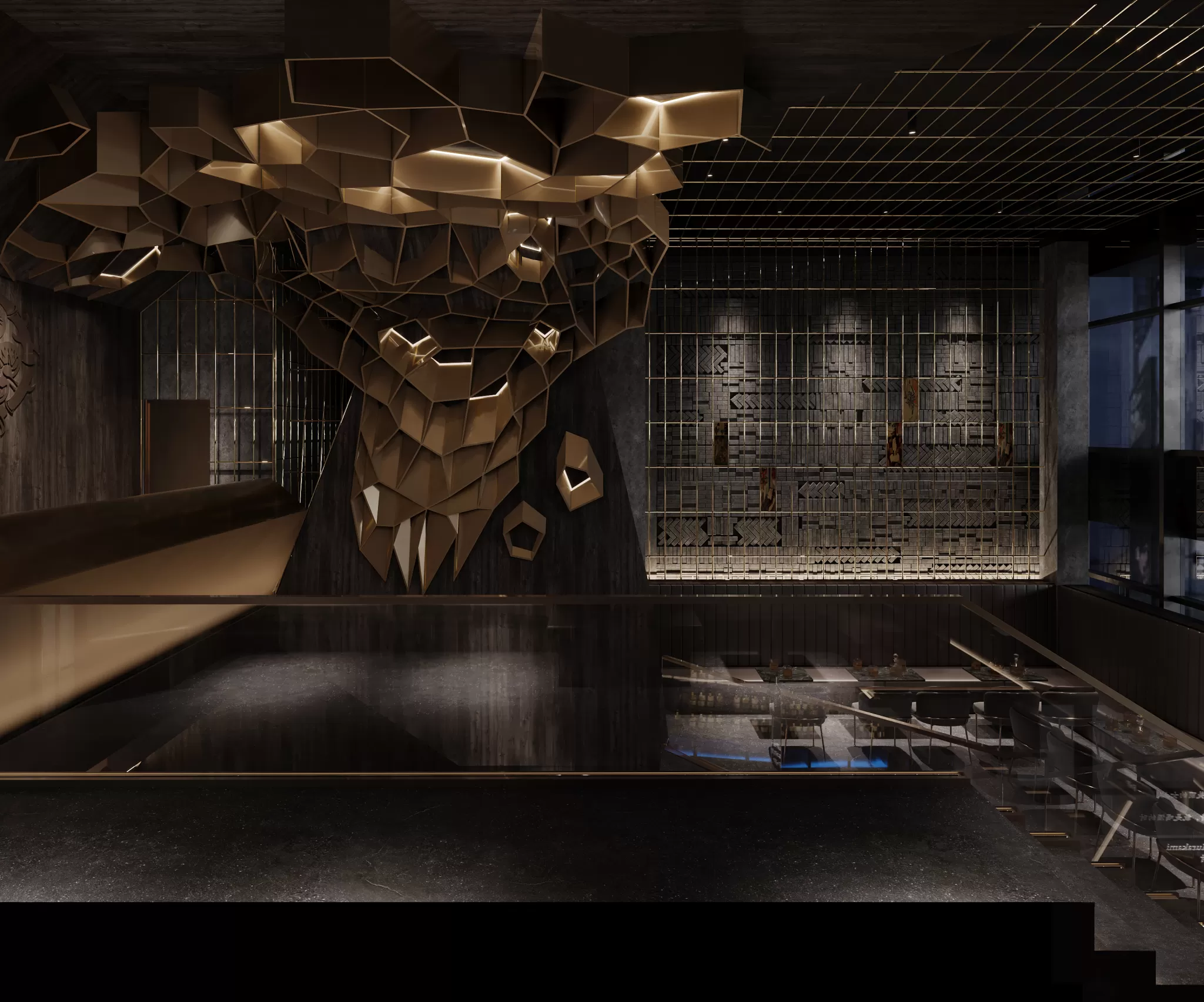 Corona Render Scene – Commercial Space 3D Models – 0003