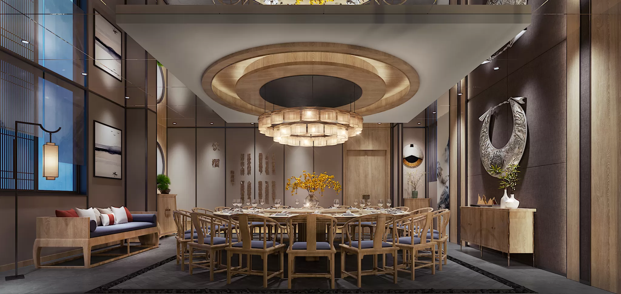 Corona Render Scene – Commercial Space 3D Models – 0006