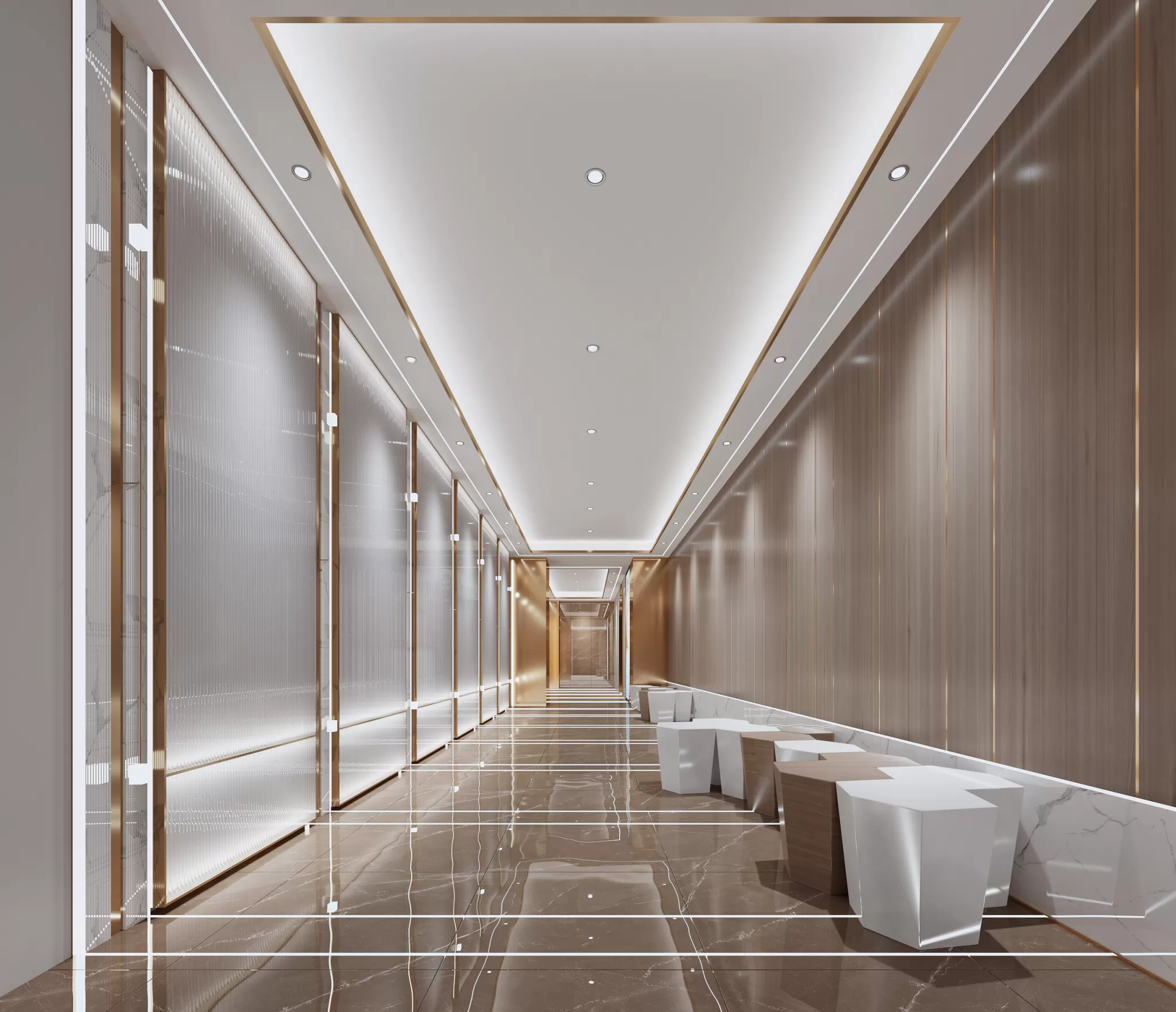 Corona Render Scene – Commercial Space 3D Models – 0022