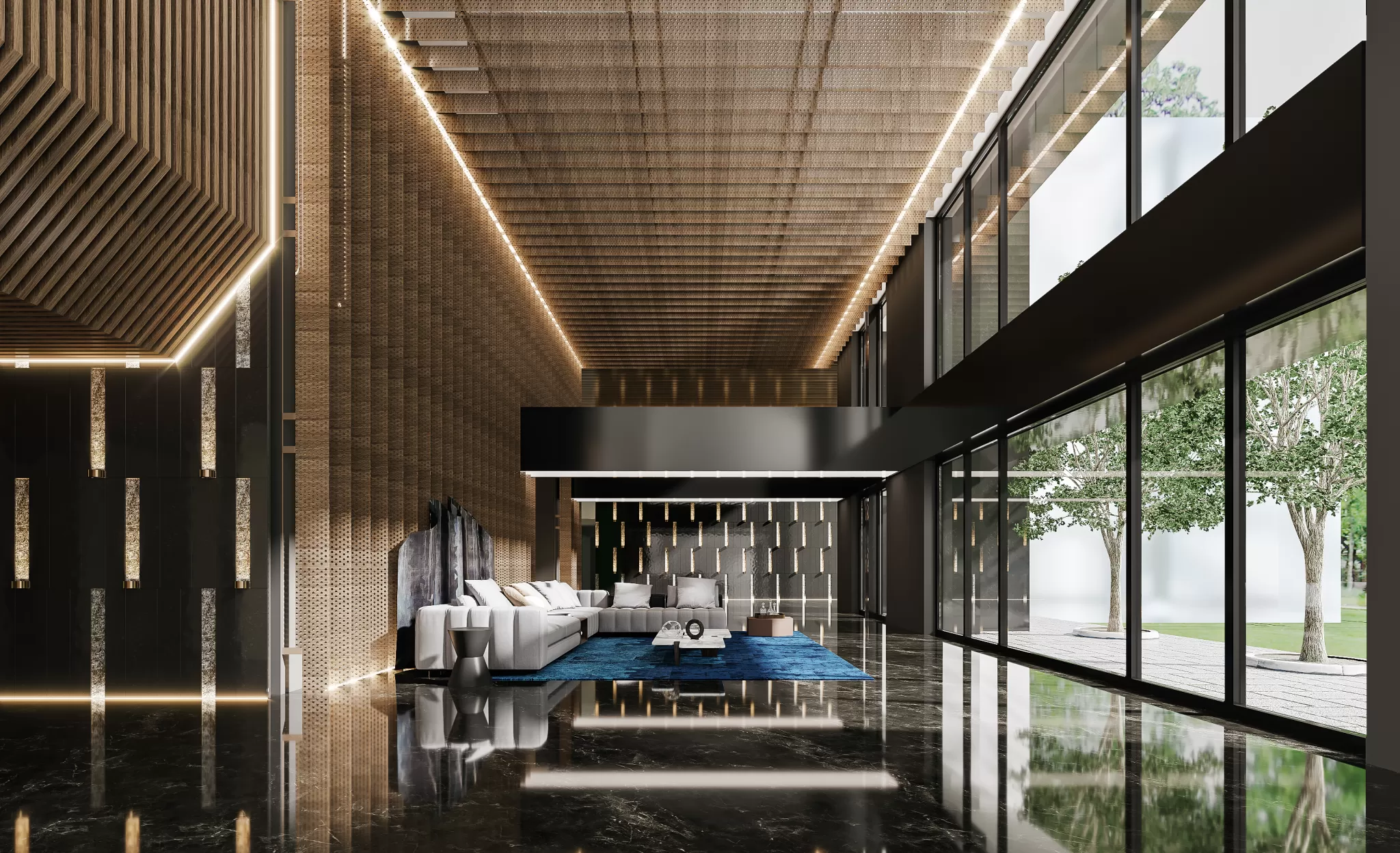 Corona Render Scene – Commercial Space 3D Models – 0031