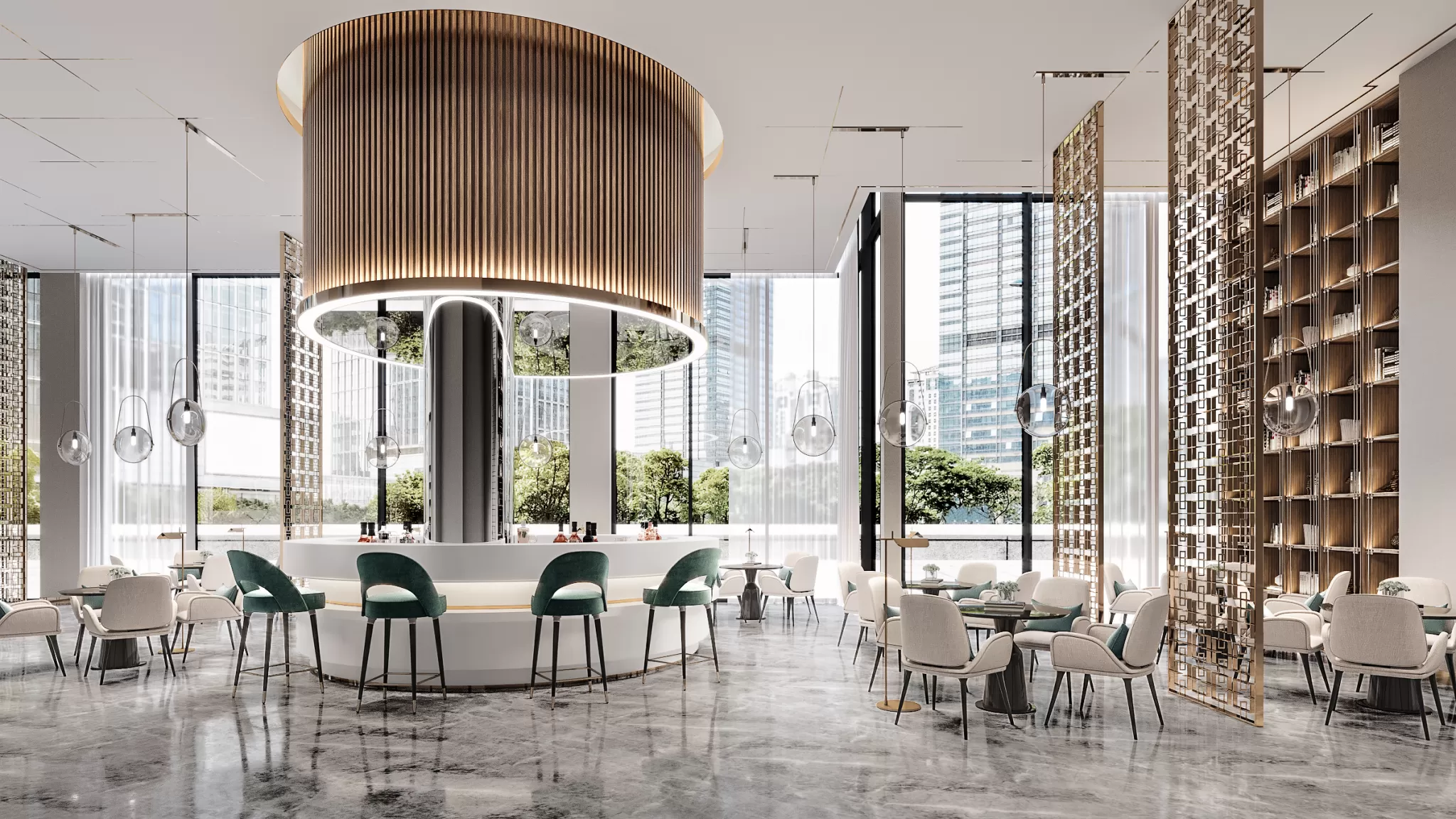 Corona Render Scene – Commercial Space 3D Models – 0035