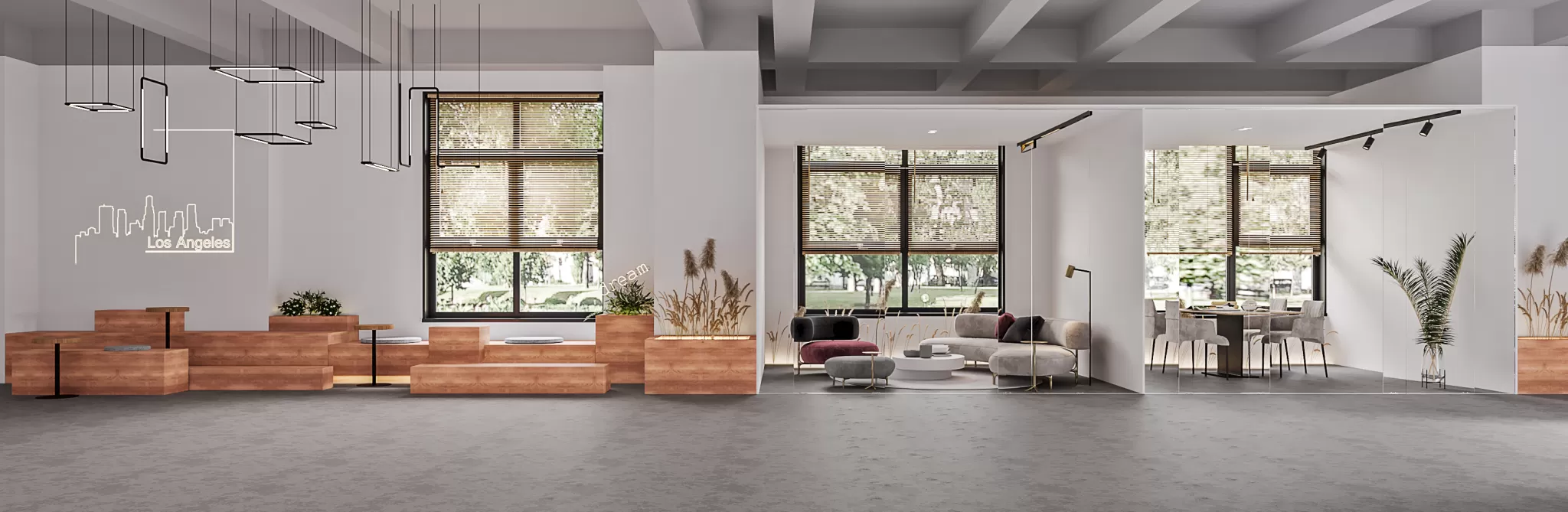 Corona Render Scene – Commercial Space 3D Models – 0036