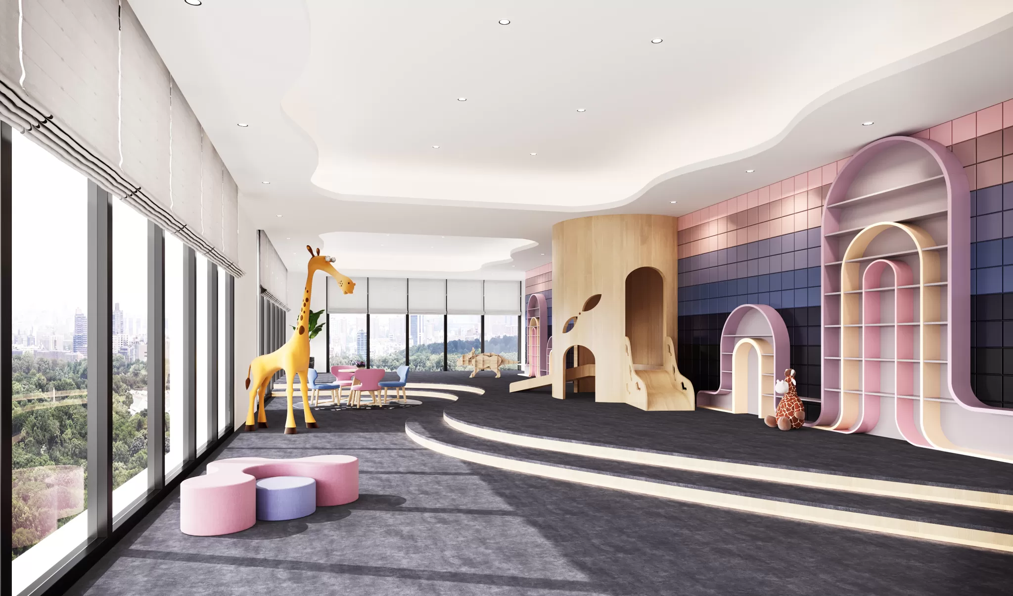 Corona Render Scene – Commercial Space 3D Models – 0037