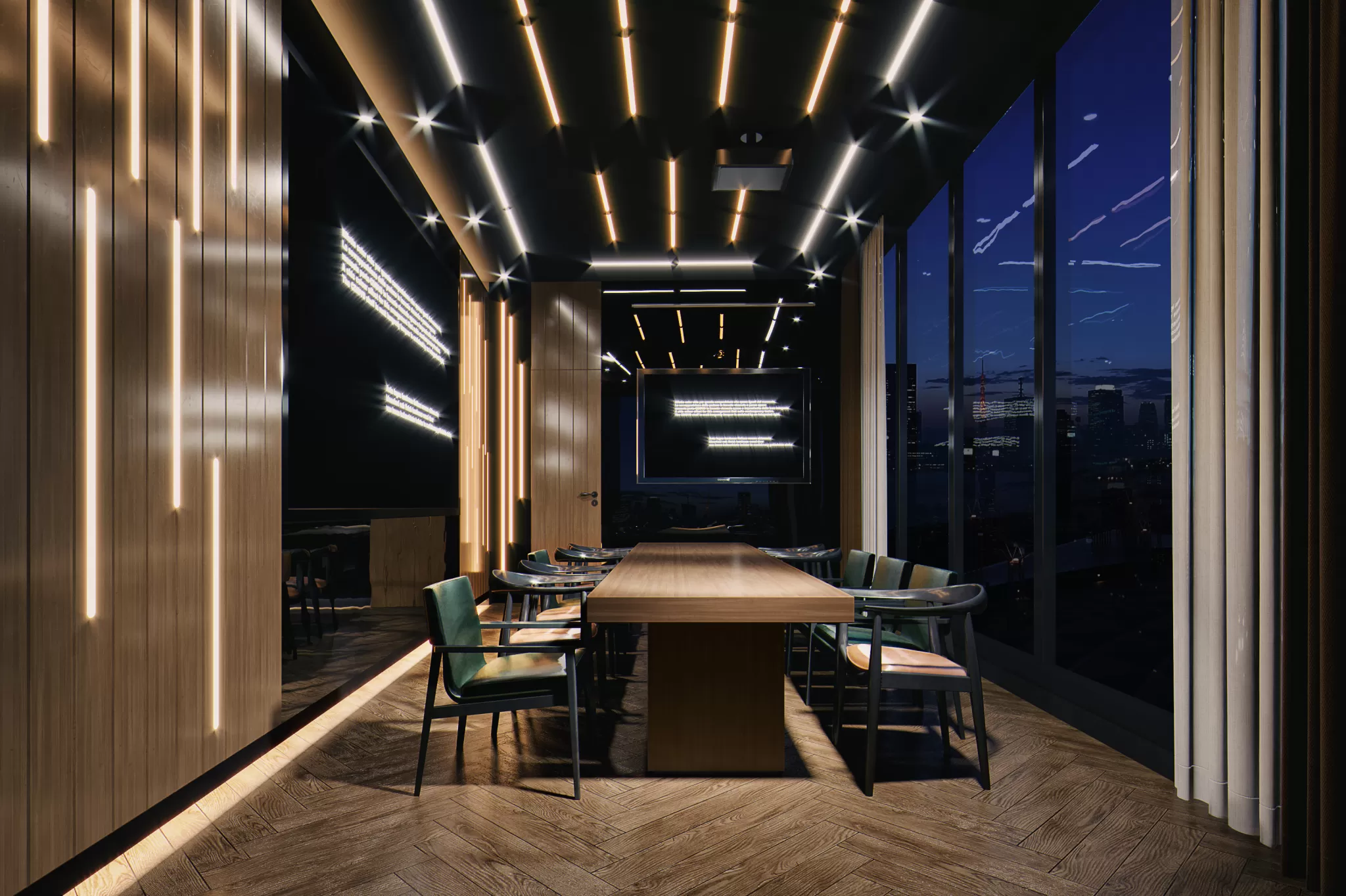 Corona Render Scene – Commercial Space 3D Models – 0042