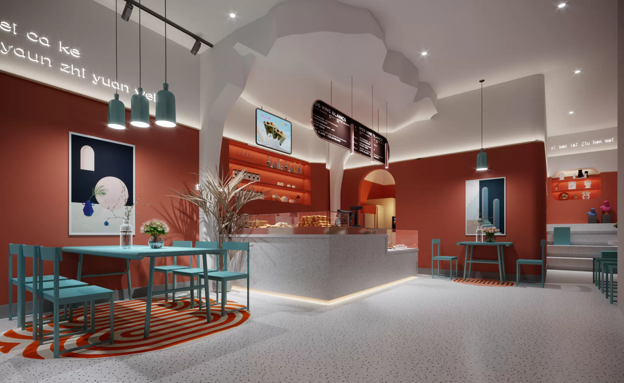 Corona Render Scene – Commercial Space 3D Models – 0043