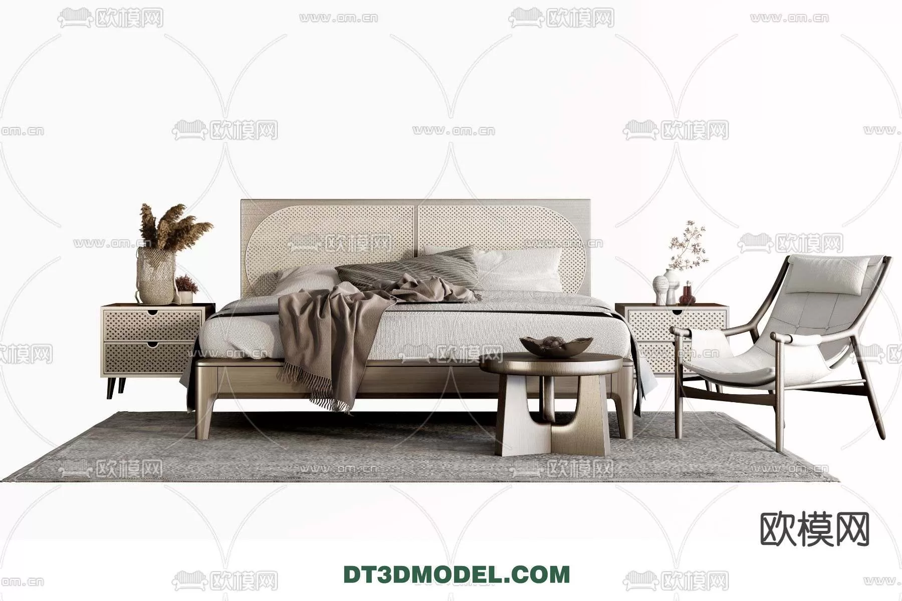 Double Bed 3D Models – 0005 Double Bed 3D Models – 0005
