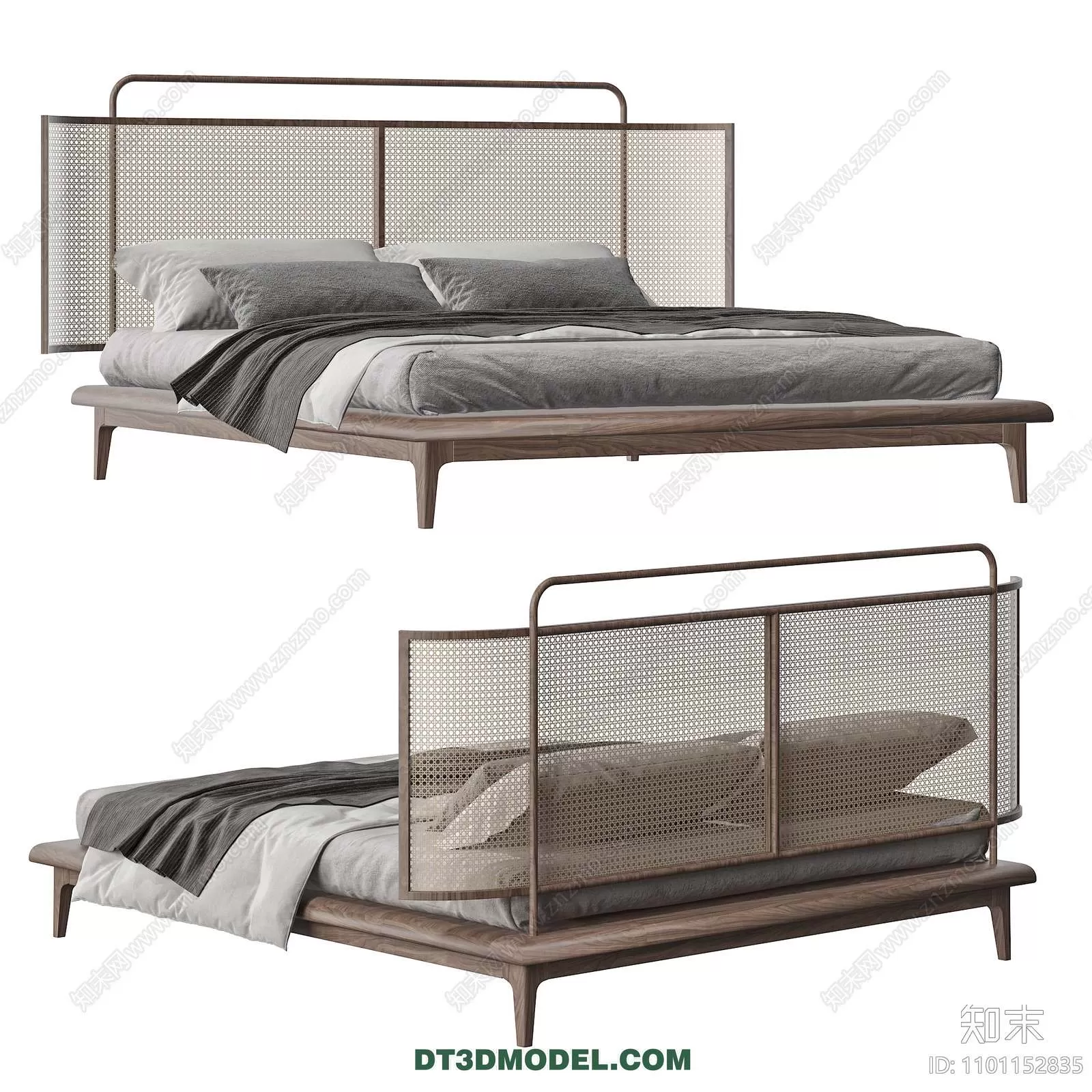 Double Bed 3D Models – 0006 Double Bed 3D Models – 0006