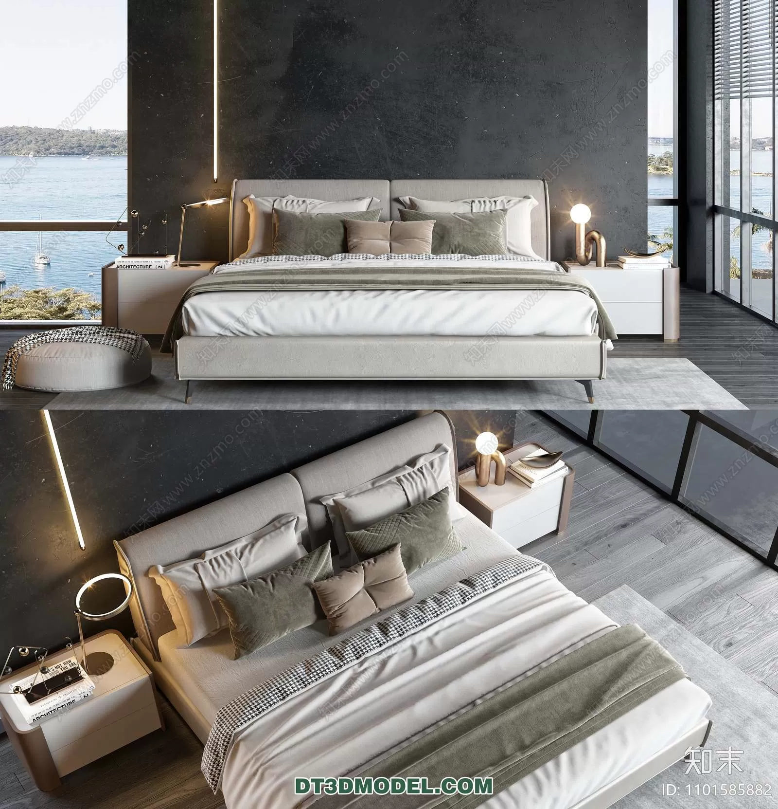 Double Bed 3D Models – 0007 Double Bed 3D Models – 0007