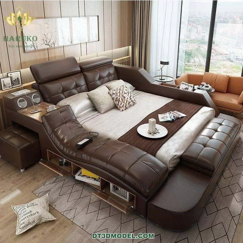 Double Bed 3D Models – 0011 Double Bed 3D Models – 0011