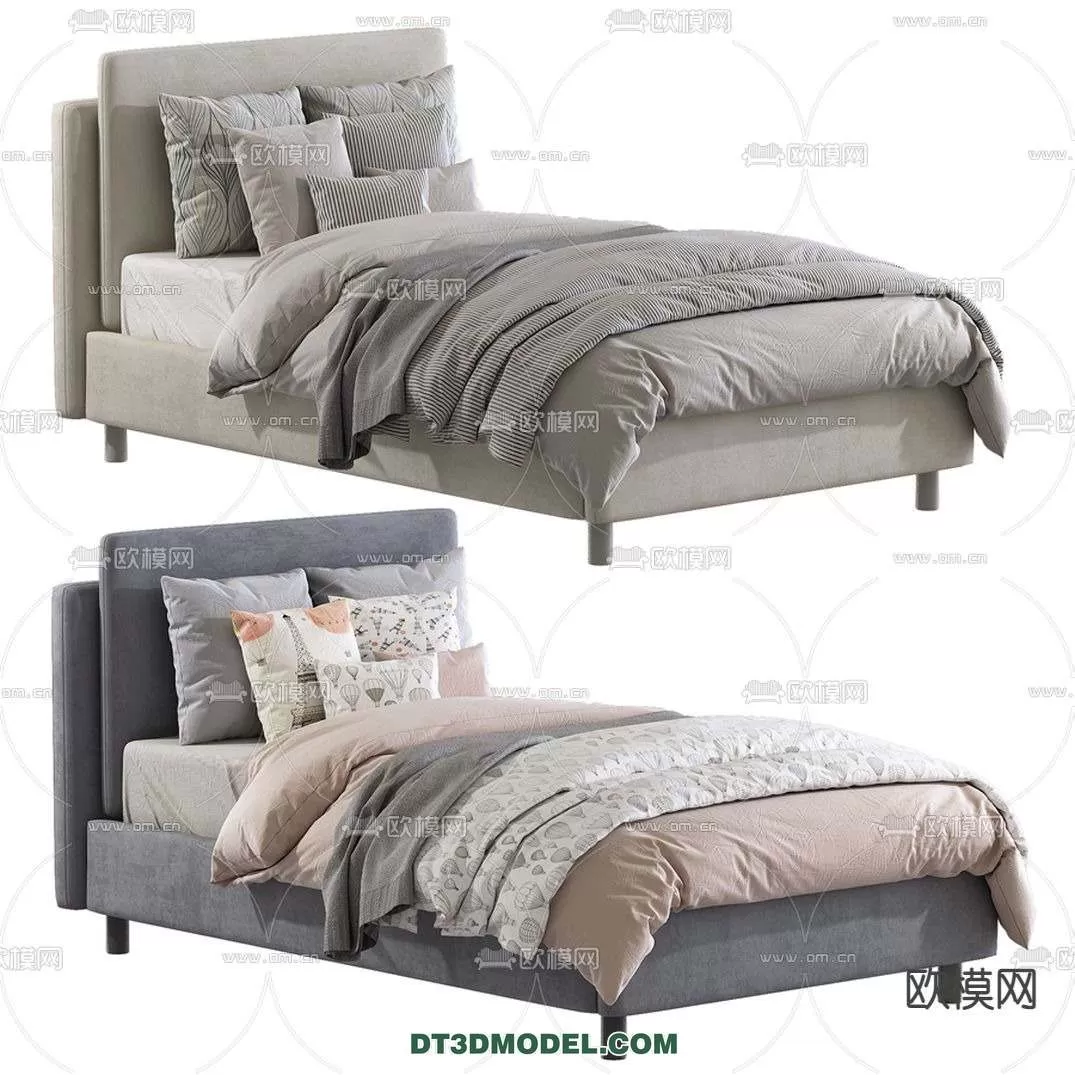 Double Bed 3D Models – 0012 Double Bed 3D Models – 0012