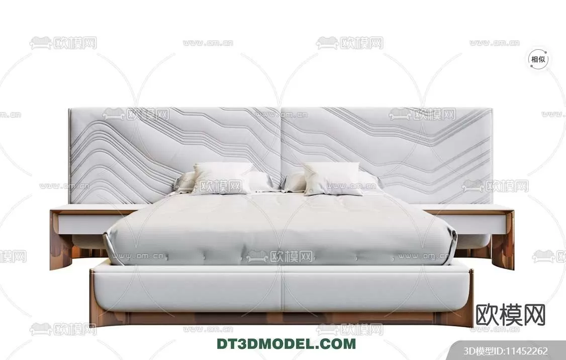 Double Bed 3D Models – 0014 Double Bed 3D Models – 0014