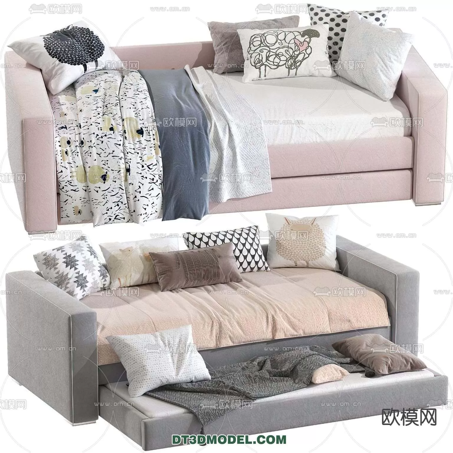 Double Bed 3D Models – 0016 Double Bed 3D Models – 0016