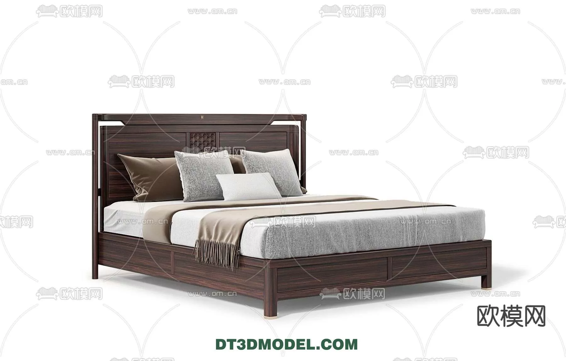 Double Bed 3D Models – 0018 Double Bed 3D Models – 0018