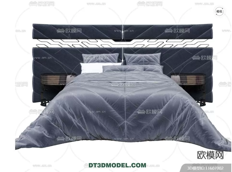 Double Bed 3D Models – 0021 Double Bed 3D Models – 0021