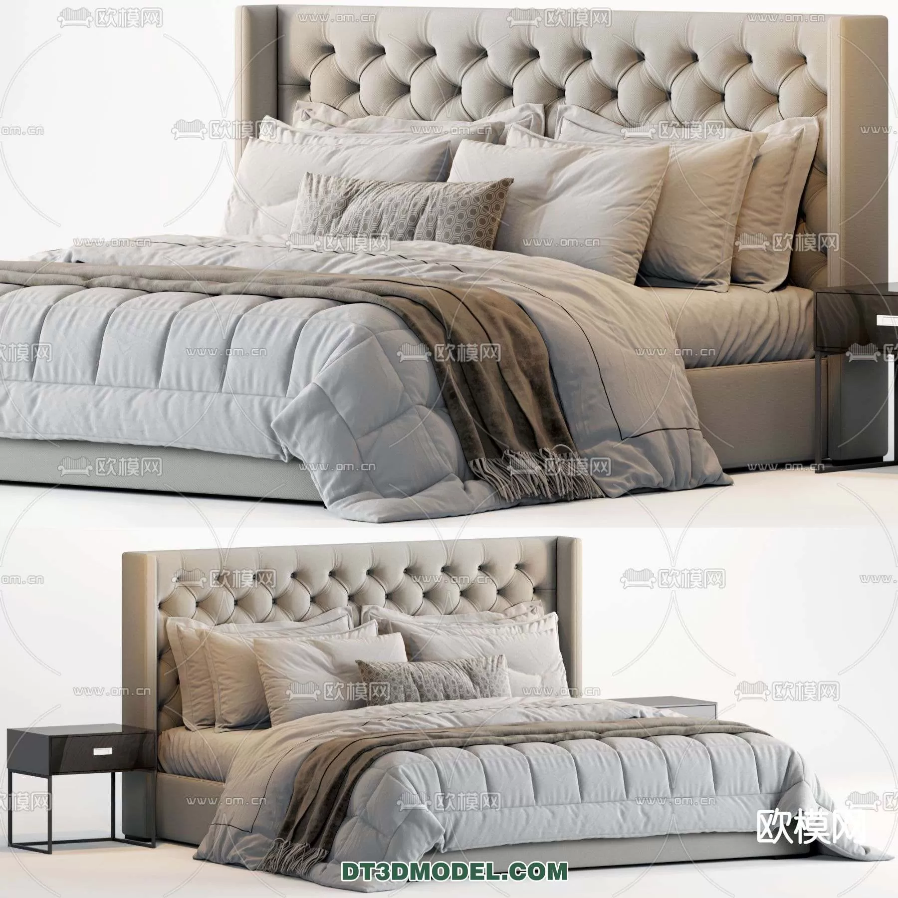 Double Bed 3D Models – 0022 Double Bed 3D Models – 0022