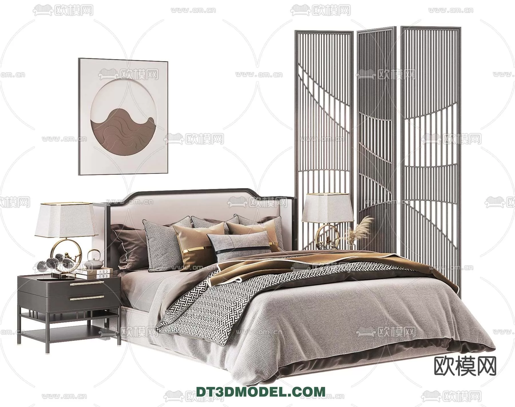 Double Bed 3D Models – 0024 Double Bed 3D Models – 0024