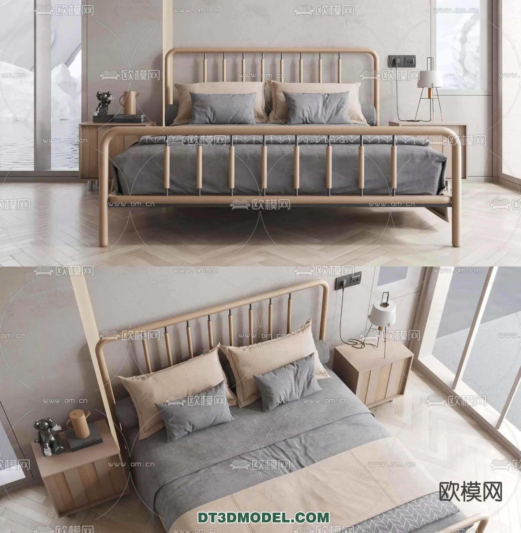 Double Bed 3D Models – 0025 Double Bed 3D Models – 0025