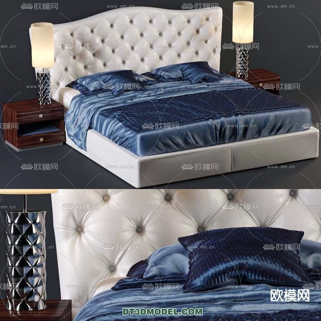 Double Bed 3D Models – 0028 Double Bed 3D Models – 0028