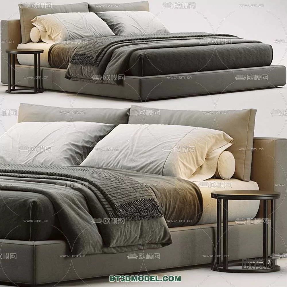Double Bed 3D Models – 0031 Double Bed 3D Models – 0031