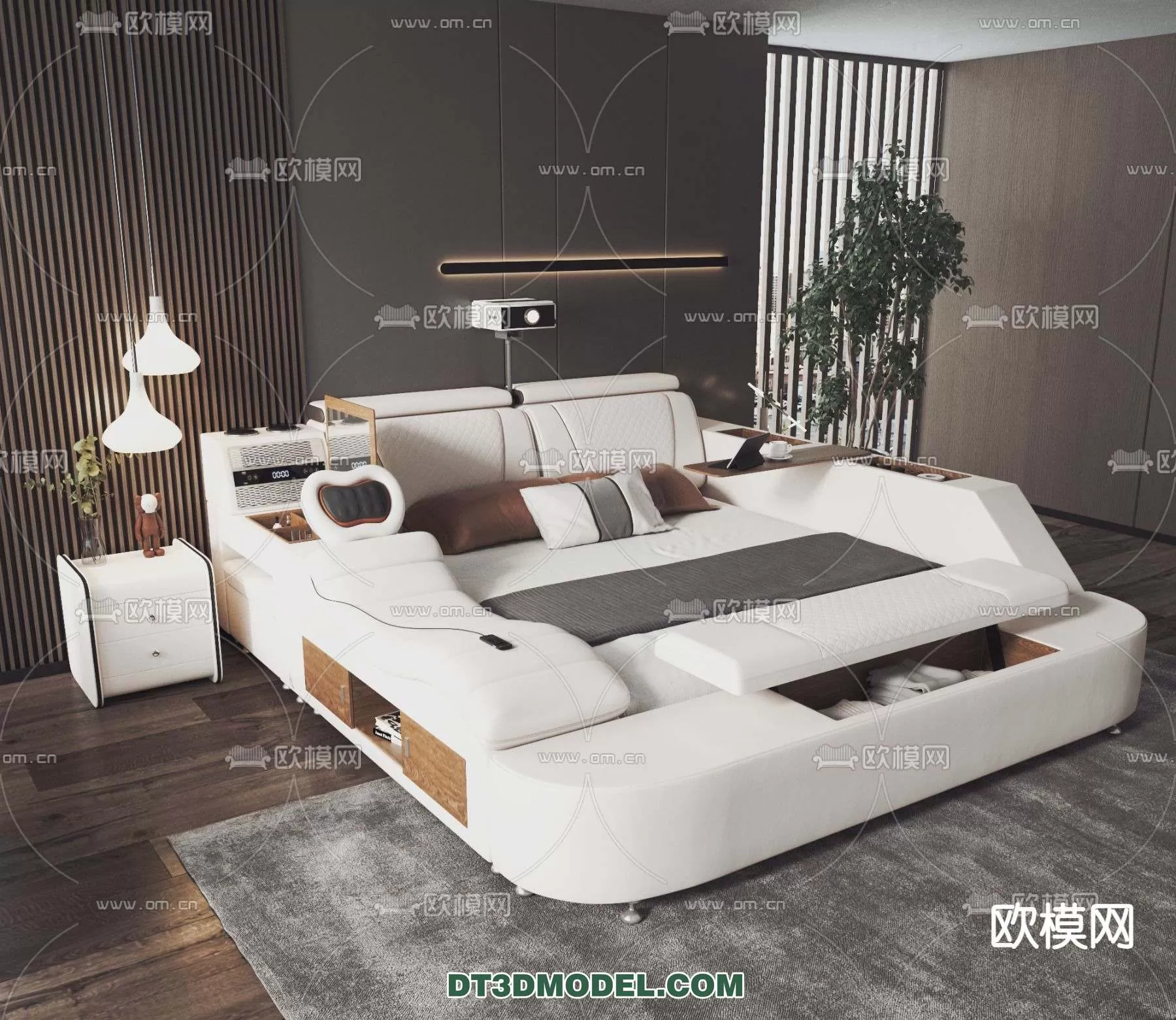Double Bed 3D Models – 0033 Double Bed 3D Models – 0033