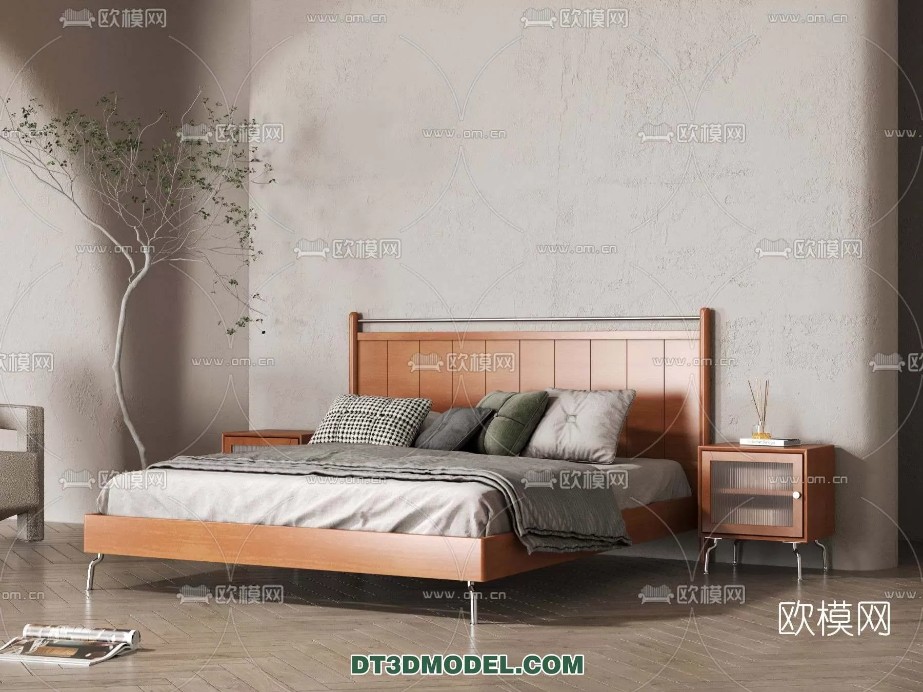 Double Bed 3D Models – 0034 Double Bed 3D Models – 0034