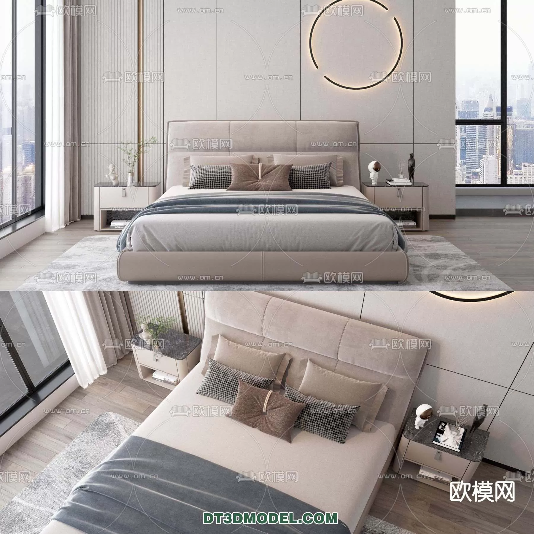 Double Bed 3D Models – 0035 Double Bed 3D Models – 0035