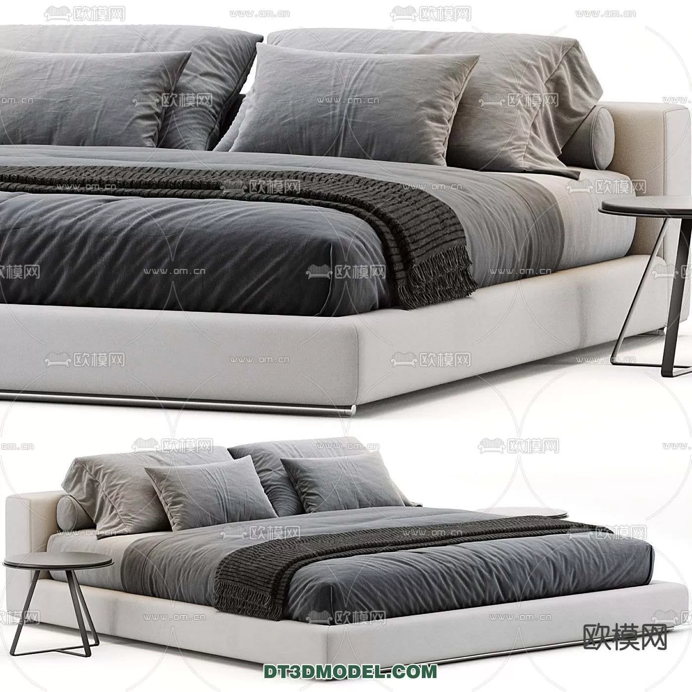 Double Bed 3D Models – 0037 Double Bed 3D Models – 0037