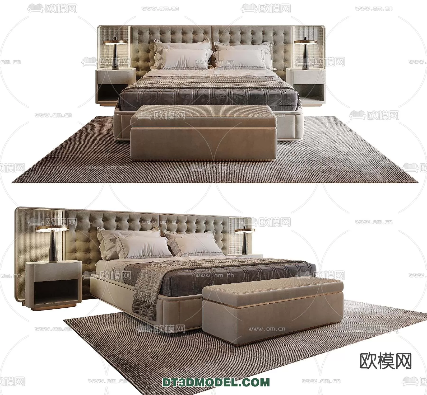 Double Bed 3D Models – 0041 Double Bed 3D Models – 0041