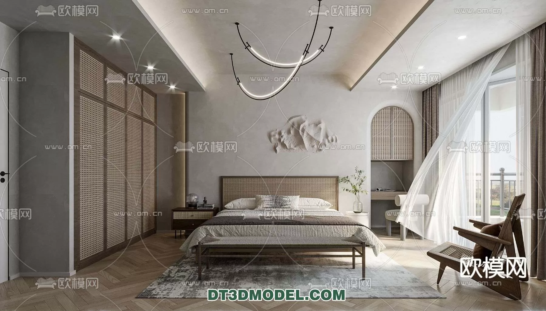 Double Bed 3D Models – 0043 Double Bed 3D Models – 0043