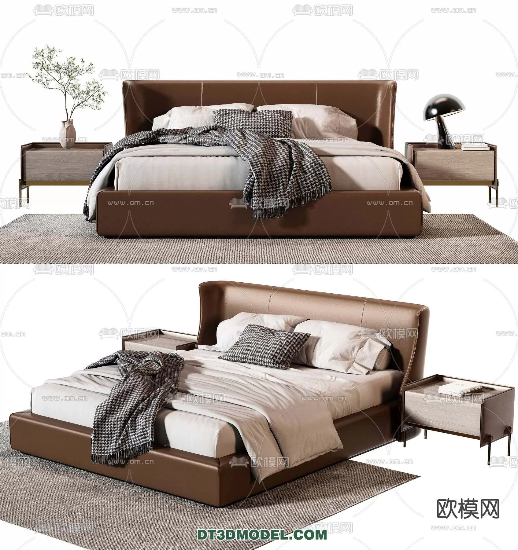 Double Bed 3D Models – 0046 Double Bed 3D Models – 0046