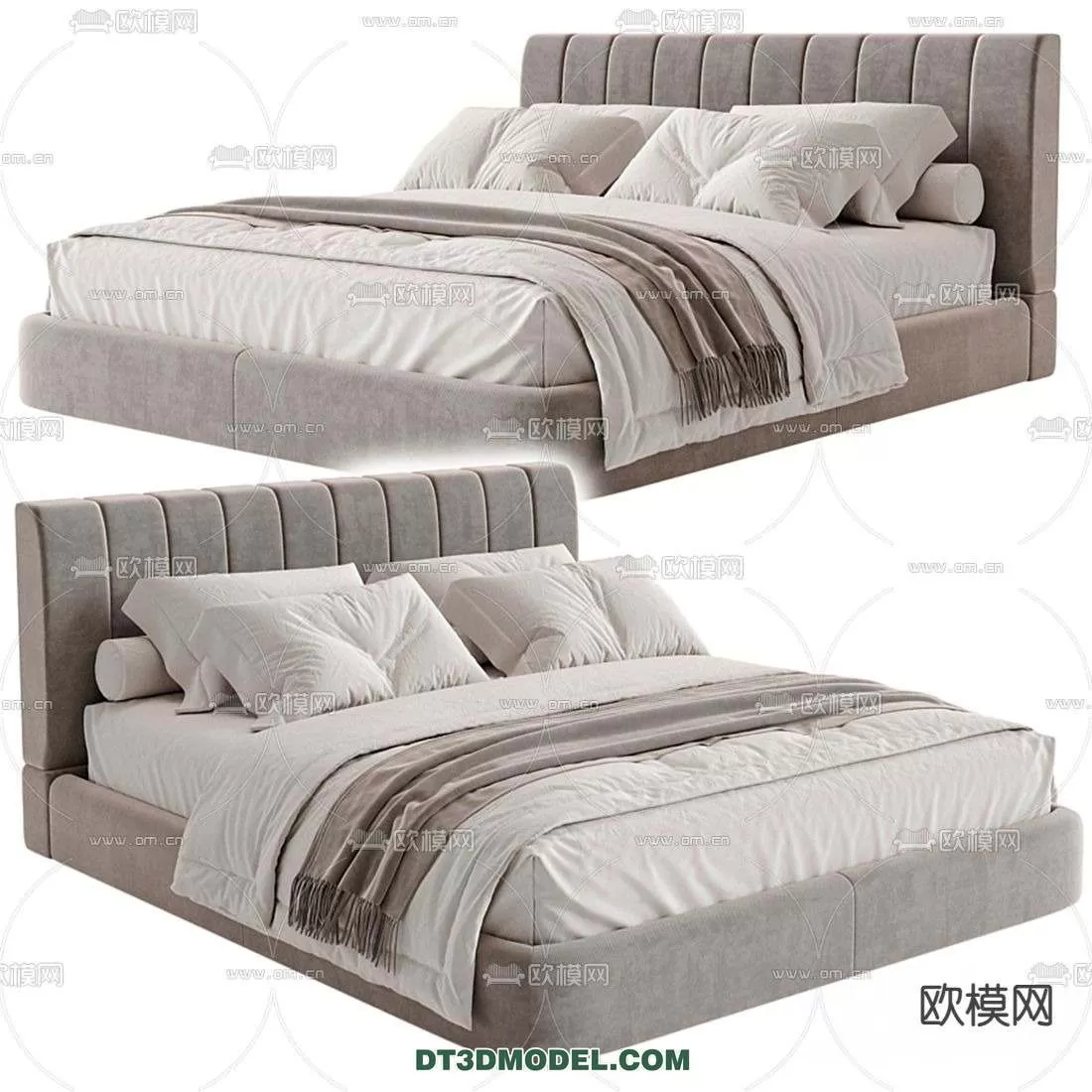 Double Bed 3D Models – 0047 Double Bed 3D Models – 0047