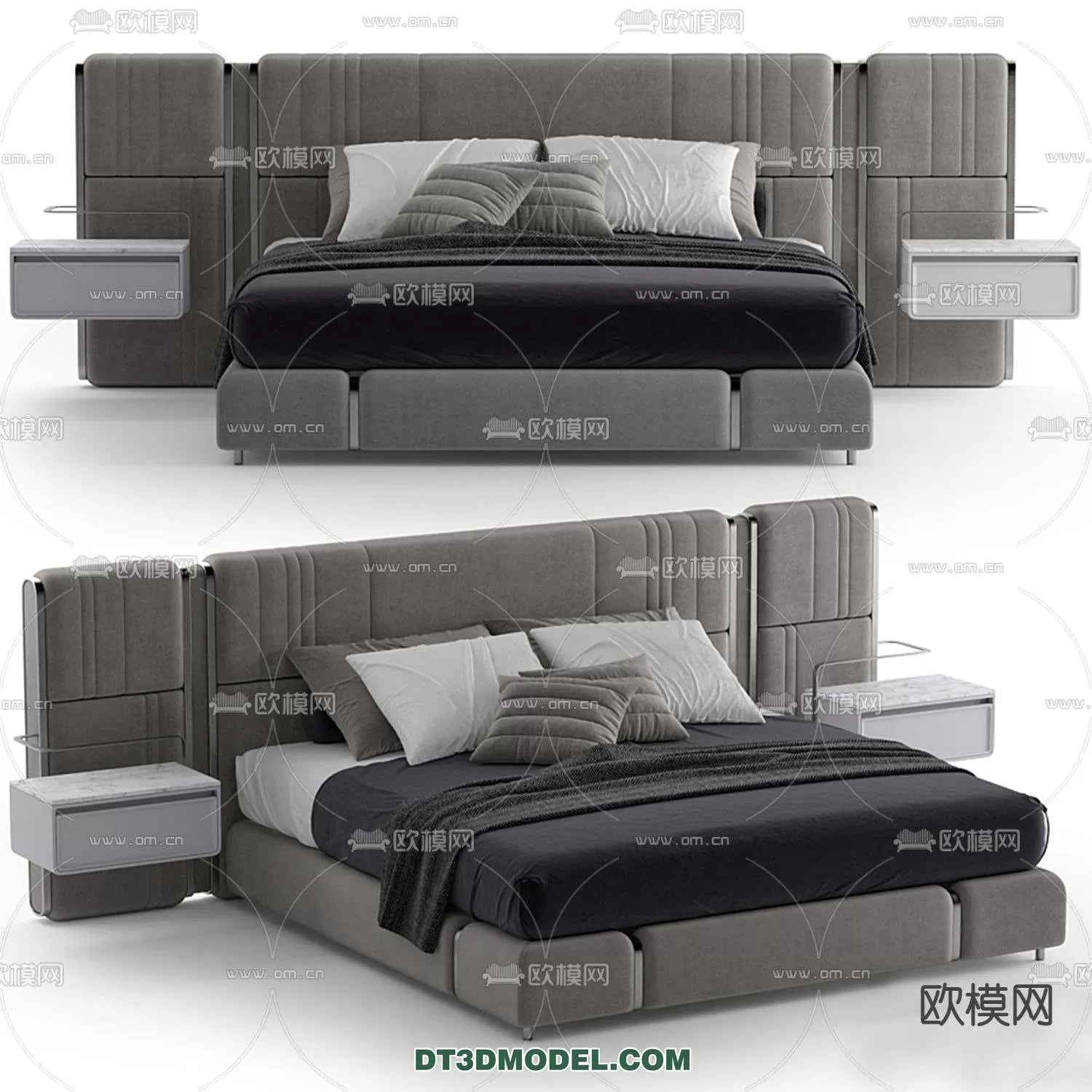 Double Bed 3D Models – 0051 Double Bed 3D Models – 0051