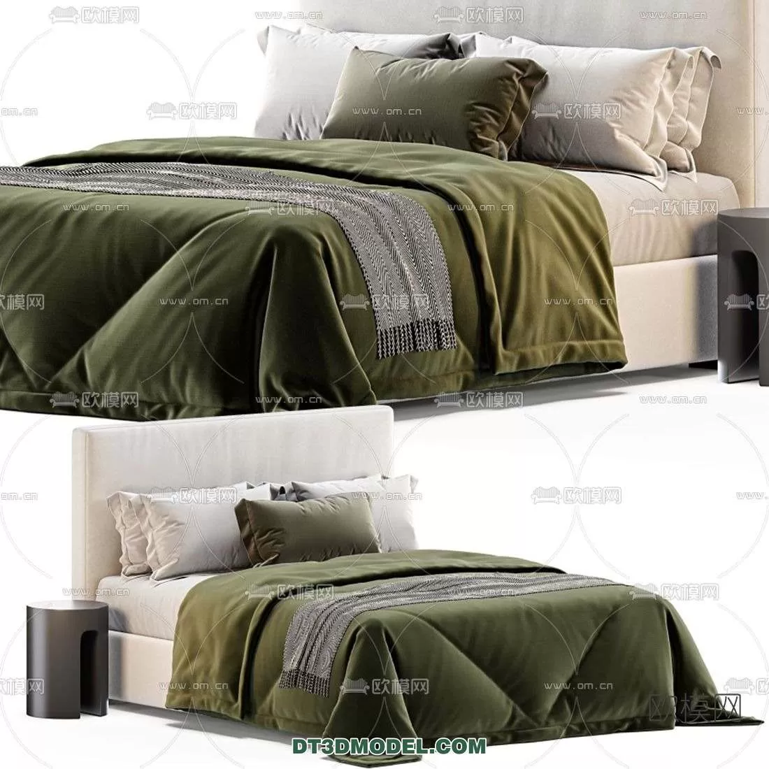 Double Bed 3D Models – 0053 Double Bed 3D Models – 0053