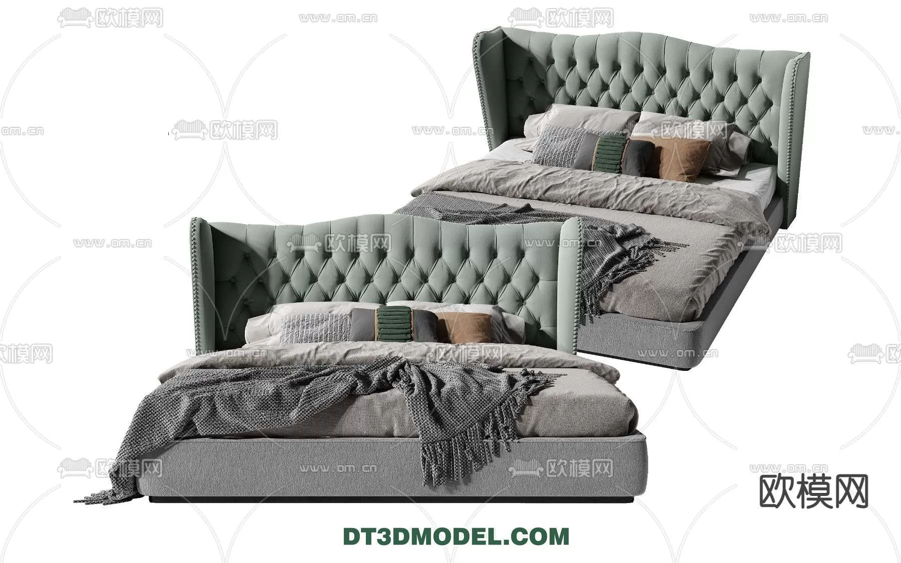 Double Bed 3D Models – 0055 Double Bed 3D Models – 0055