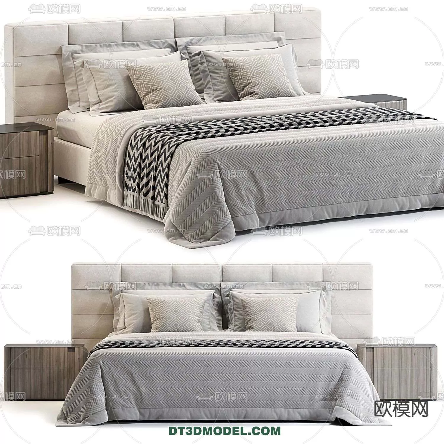 Double Bed 3D Models – 0060 Double Bed 3D Models – 0060