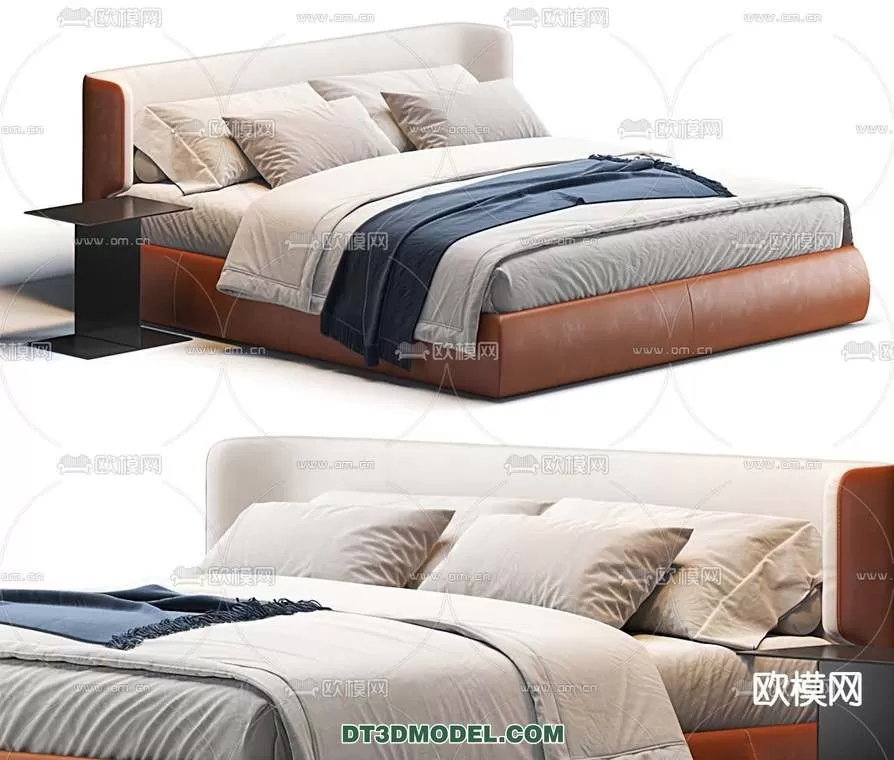 Double Bed 3D Models – 0062 Double Bed 3D Models – 0062
