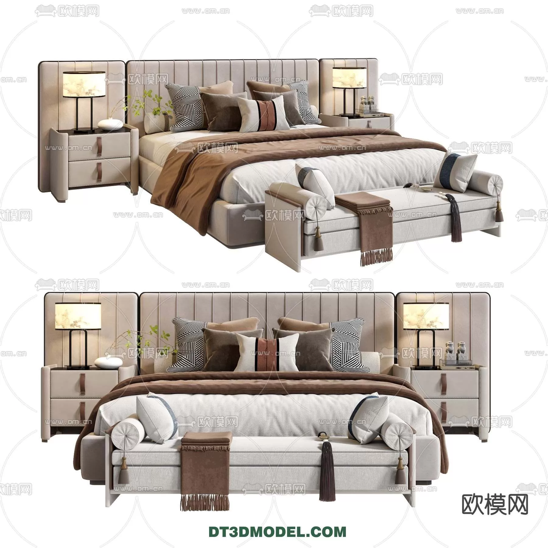 Double Bed 3D Models – 0065 Double Bed 3D Models – 0065