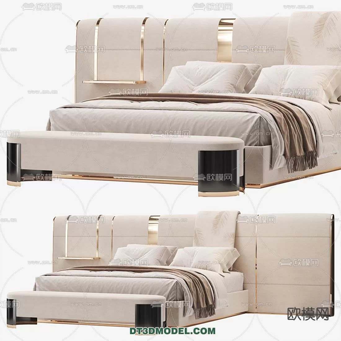 Double Bed 3D Models – 0066 Double Bed 3D Models – 0066