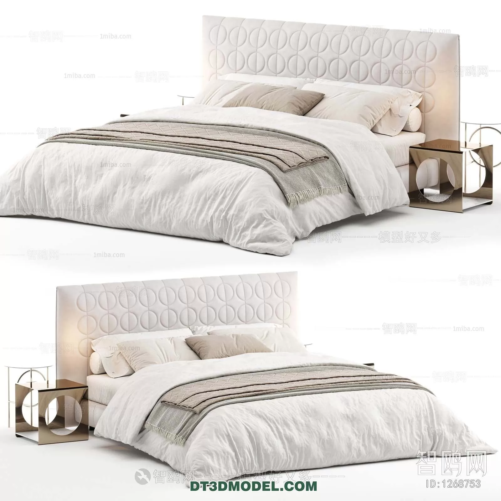 Double Bed 3D Models – 0078 Double Bed 3D Models – 0078