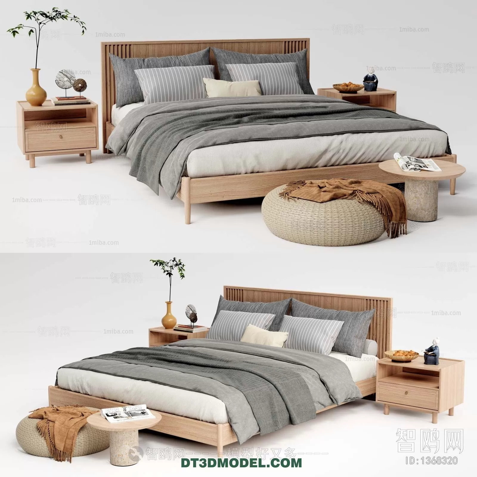 Double Bed 3D Models – 0083 Double Bed 3D Models – 0083