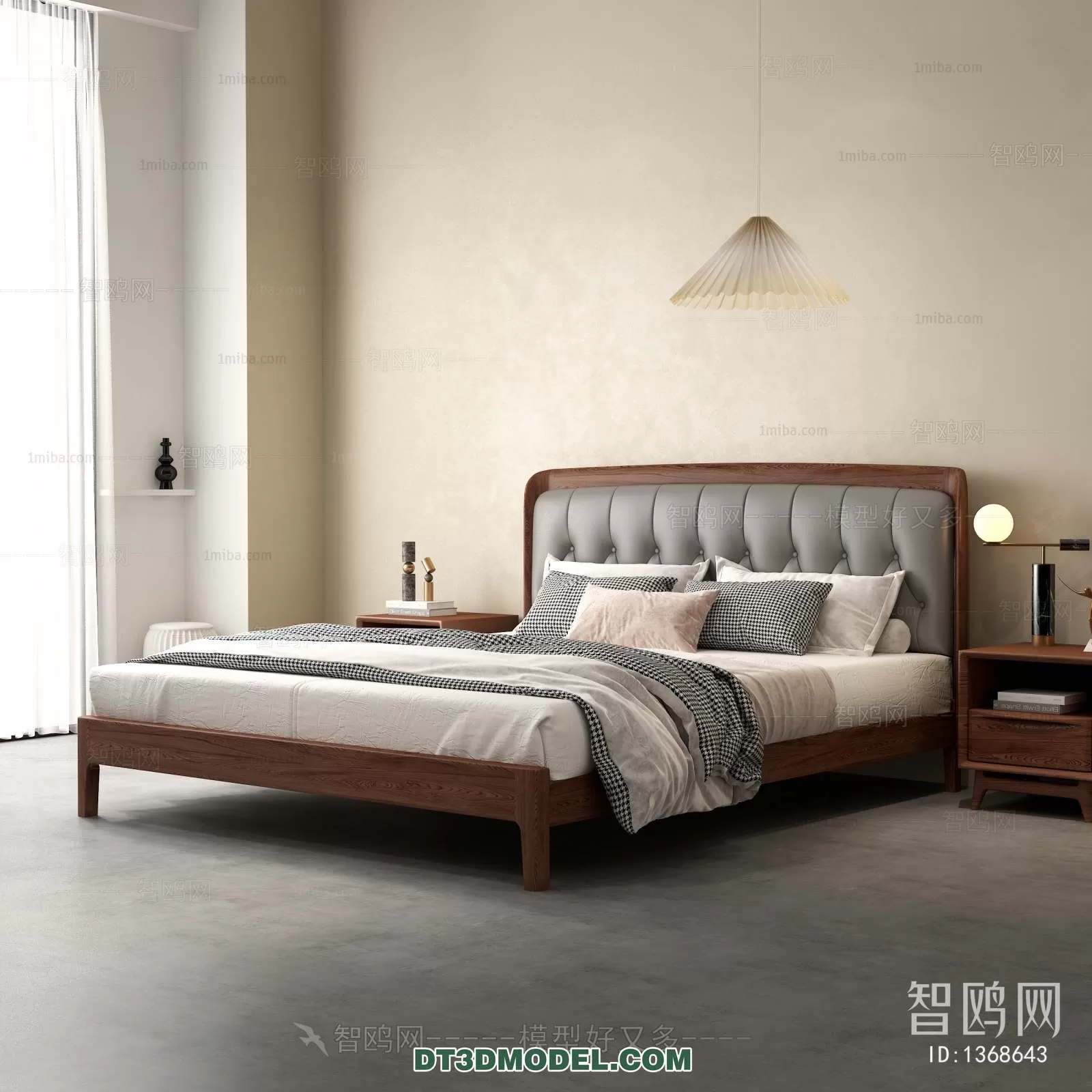 Double Bed 3D Models – 0085 Double Bed 3D Models – 0085