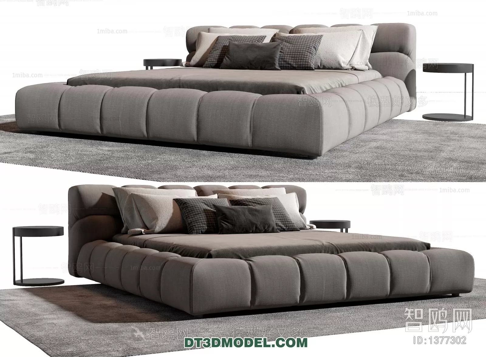 Double Bed 3D Models – 0087 Double Bed 3D Models – 0087