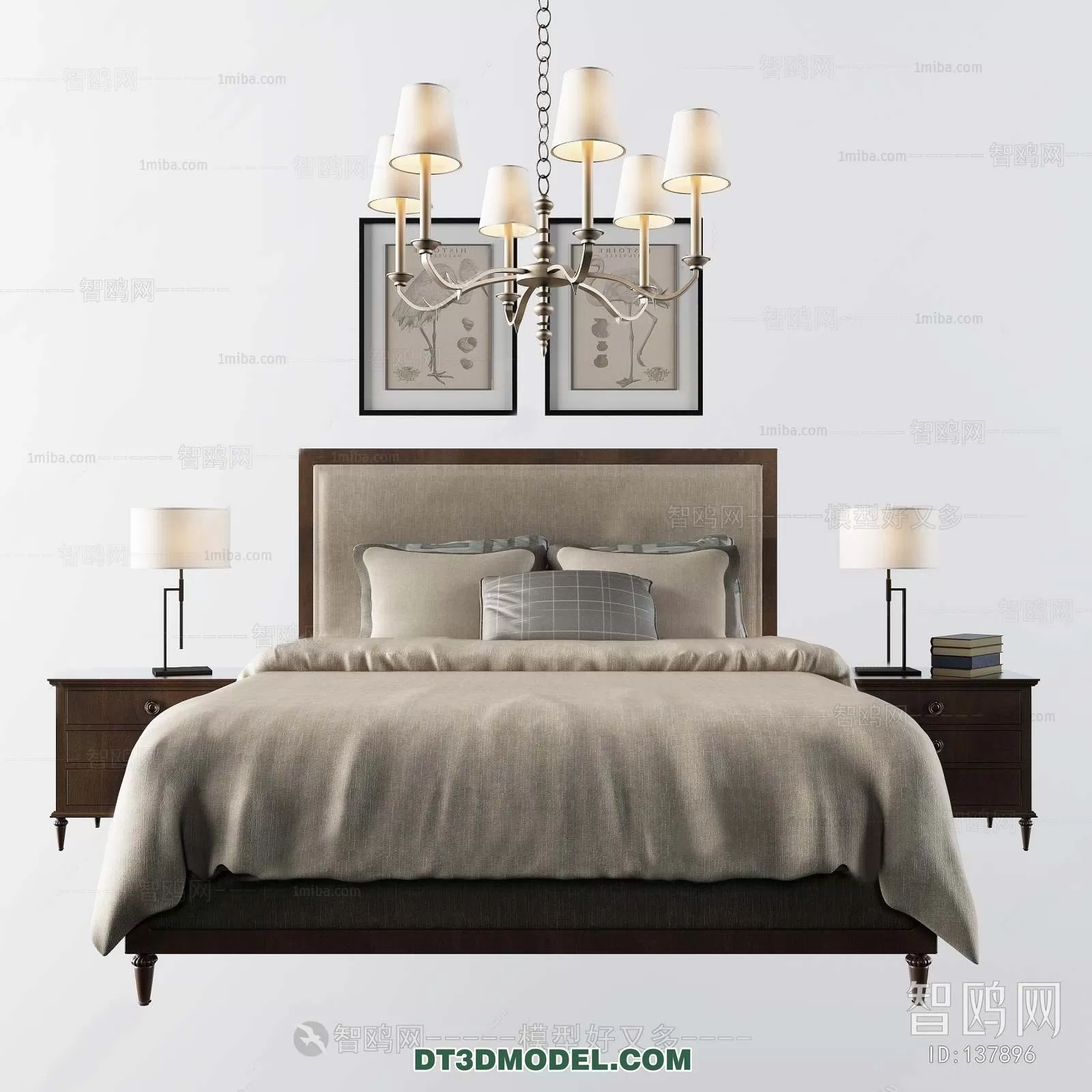 Double Bed 3D Models – 0088 Double Bed 3D Models – 0088