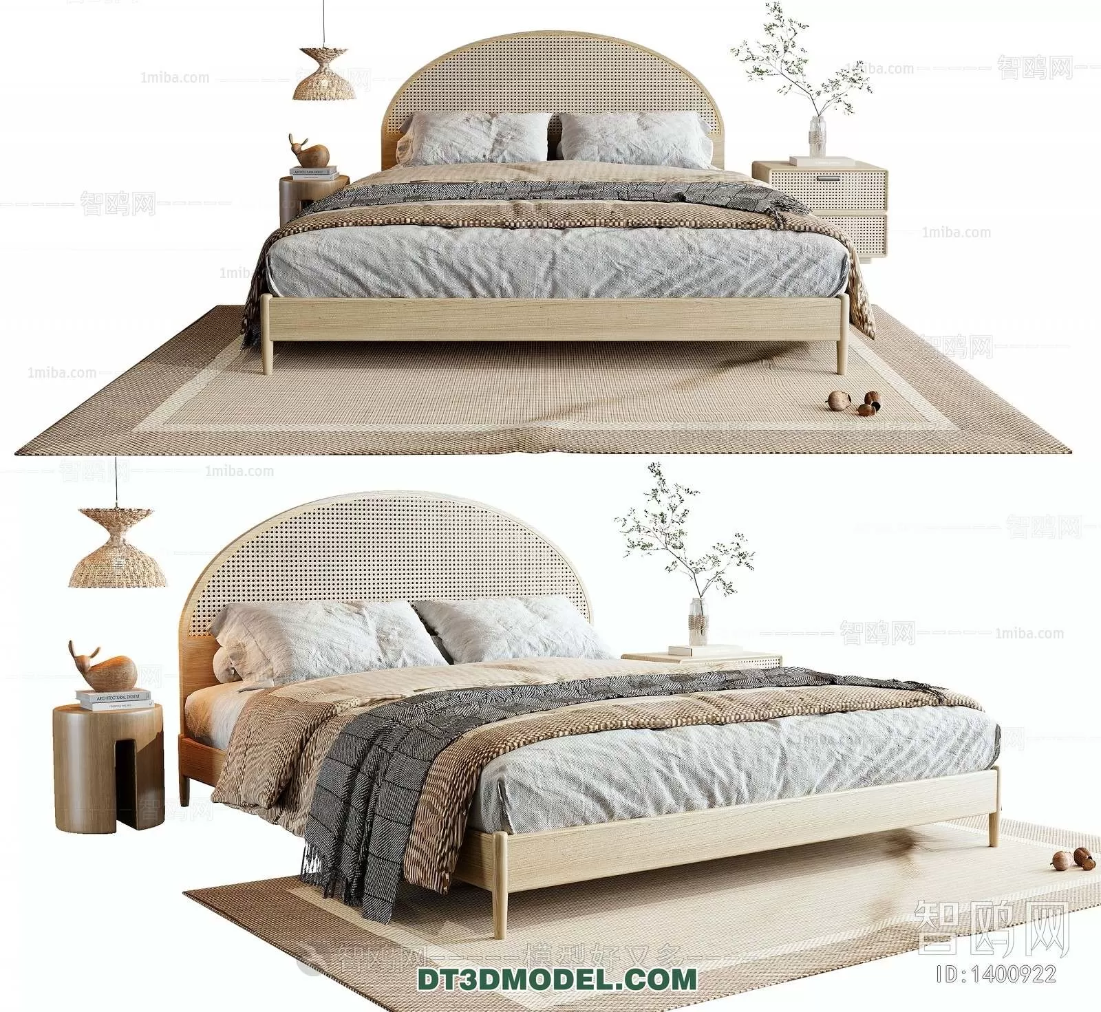 Double Bed 3D Models – 0089 Double Bed 3D Models – 0089