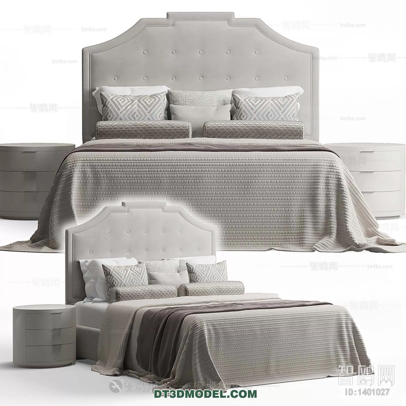 Double Bed 3D Models – 0090 Double Bed 3D Models – 0090