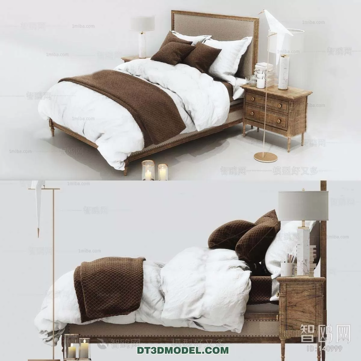 Double Bed 3D Models – 0092 Double Bed 3D Models – 0092